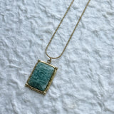 Vintage Lagoon Stone Necklace