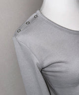 Faint Slit Snap Top (3colors)