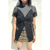 LACE SLEEVE TEE