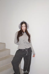 Corduroy Banded Layered Pants