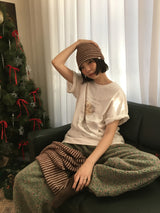 スノーマンオーバーサイズTシャツ (4 Colors)