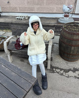 リボンスノータングウィンターブーツ