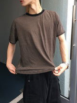 Marvin Crop ストライプ 半袖Tシャツ 3C
