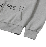 アキンリベットポイントアップリケフードジップアップ UNISEX (2COLOR)