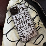 SUMMER CROCHET HARD JELL CASE _ SQUARE