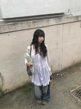 プルーレイヤードワンピース
