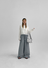 [MADE] Bessian Summer Knit Feel Crop Long Sleeve T-shirt