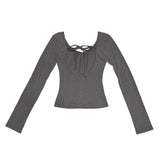 Muffler v neck T