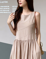 Keds Sleeveless Flare Long One Piece (Belt Set)