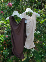 Soft Drape Sleeveless (Brown)