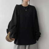 Road Slit Layered Short-Sleeved T-Shirt Long-Sleeved T-Shirt