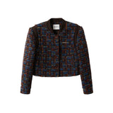 Why Berry 22AW "Modern Fragrance" Short Style Small Fragrance Motorcycle Coat Thick Coat Jacket