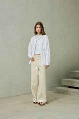 NOAH WIDE PANTS / BEIGE