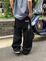 Click Carpenter Cotton Wide Pants 2C