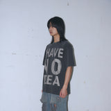 Untitled No Idea Pigment Wash Short Sleeve Washed Black