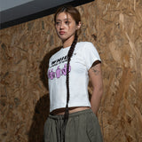ボーン トゥ ウォール Tシャツ ウィメンズ ホワイト