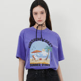 【MADE】サンシャインゴーストプリントTシャツ [PURPLE]