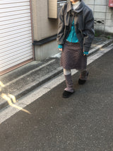 dot corduroy skirt