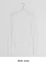 カドヒテンセルベーシックレイヤード長袖Tシャツ