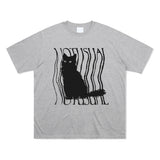 ラフキャットTシャツ - 5COLOR