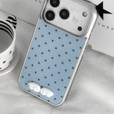 New Color ★ 3D Angel Wing Dot Silver MagSafe iPhone Bumper Case