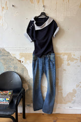 26SS★ TWISTED BOOTS CUT DENIM JEANS