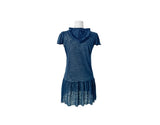Deed Frill Shirring Hood Mini One Piece T-Shirt