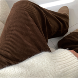  Nopi Best Fit Corduroy Banding Wide Pants  
