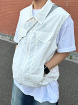 Trucker nylon collar vest 2C