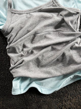 Halter ballet layered top
