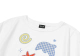 26SS★ Dolphin Pop Crop Short Sleeve Tee