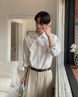 Luke Ribbon Tie Over Fit Shirt
