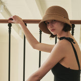 ラフタイバケットハット(Rough Tie Bucket Hat (Brown)