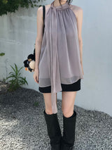 Sein Chiffon Halter Blouse (3 colors)
