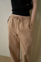 Pocket work pants_beige