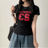 リカナンバー レタリング ショートスリーブ Tシャツ
