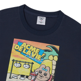 25SS シーサイドリゾートオパンチュウサギ半袖Tシャツ ダークネイビー