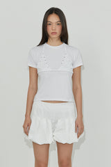 BIKINI LAYERED TOP / IVORY