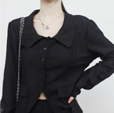 pre back string shirt + cancan skirt set