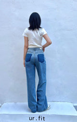 GRADIENT WASHING DENIM PANTS code 25003