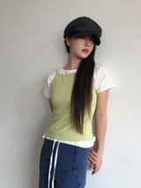 ボートストライプベレー帽 (3color)