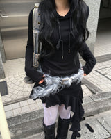 アンバランスフリルワンピース
