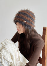Teddy Bear Beanie - Brown