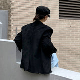 [アーリーオータム][Bellide made/ボーイフィット] INAF スエードスリットブレザージャケット