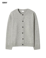 (UNISEX)ウールブレンド ニット カーディガン