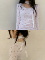 floral scarf tee