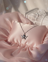 [IDLE Shuhua Necklace] プチエンジェルカラーボーンネックレス- シルバーカラー