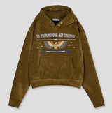[Mink Brushed] Trust velvet corduroy crop hood pants SET
