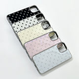 dot epoxy silver bumper case(black)