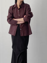 Peach Standard Check Shirt